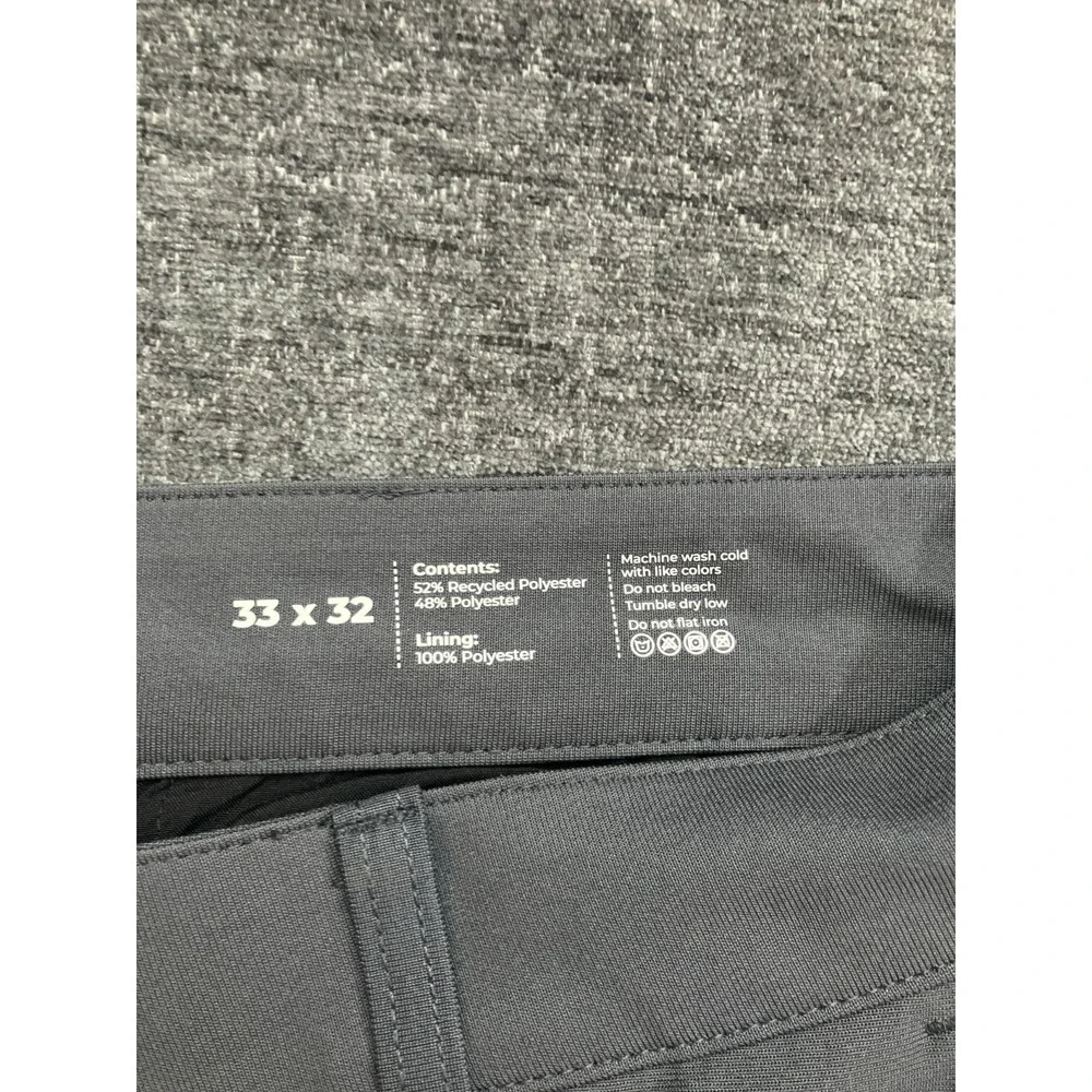 Fresh Clean Threads Chino Pants Men 32x32 Gray High Rise Flat Front Straight Leg